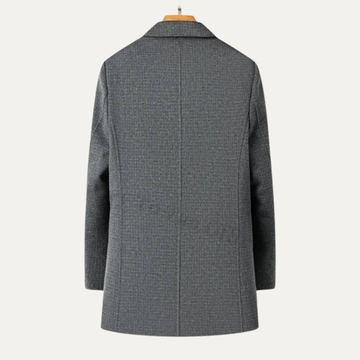 Luxury Men's Reversible Wool Overcoat