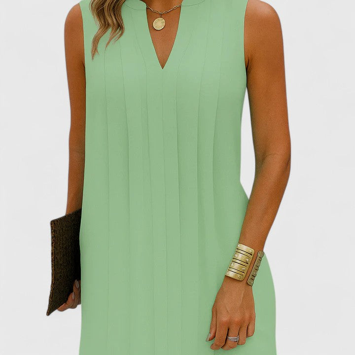 Chic V-Neckline Women's Dress