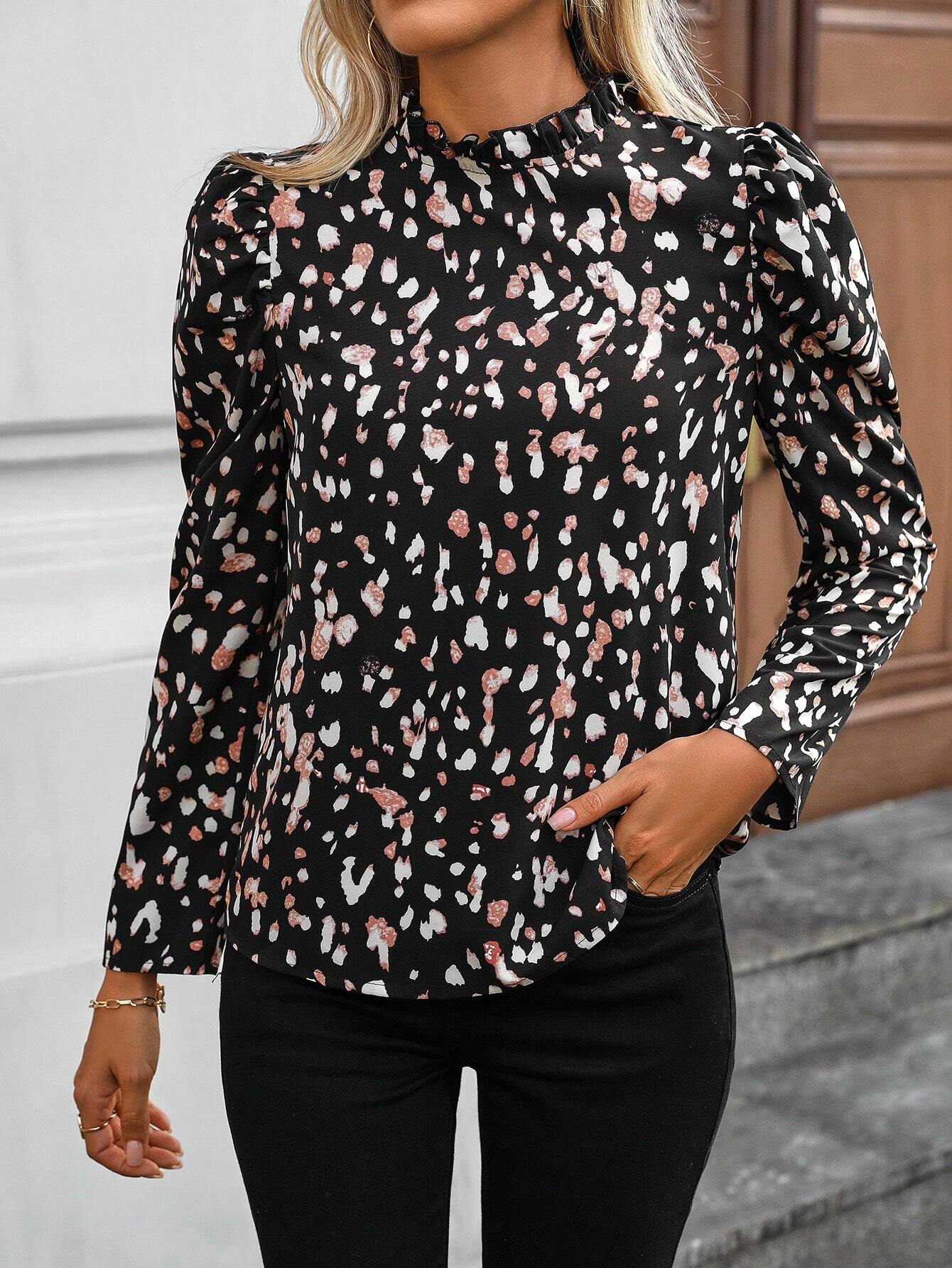 Classic Ruffled Women's Blouse