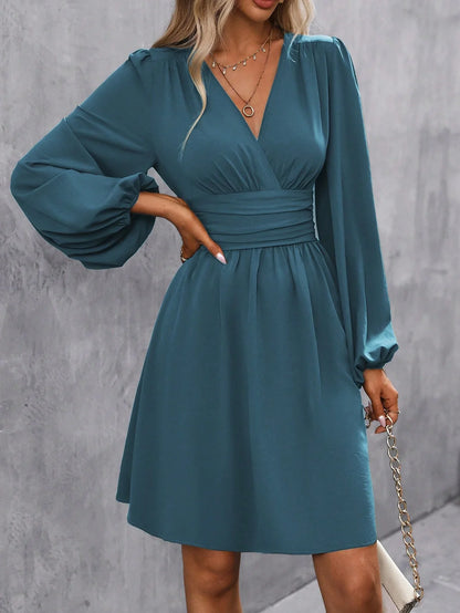 Beautiful Flowy Knee Length Dress - EasyApparels