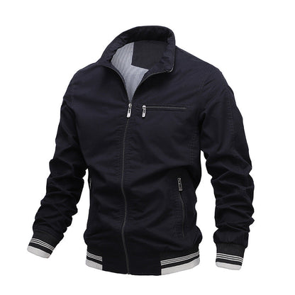 Casual Men's Zip Jacket with Pockets