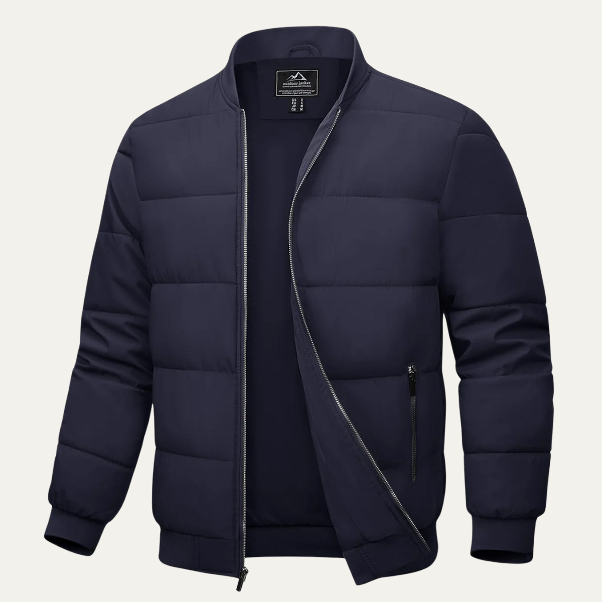 Slim Fit Men's Quilted Down Puffer Jacket