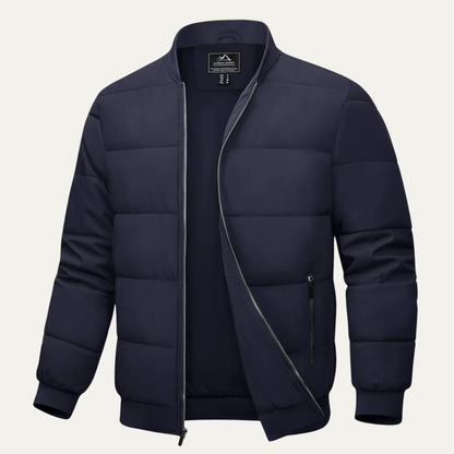 Slim Fit Men's Quilted Down Puffer Jacket