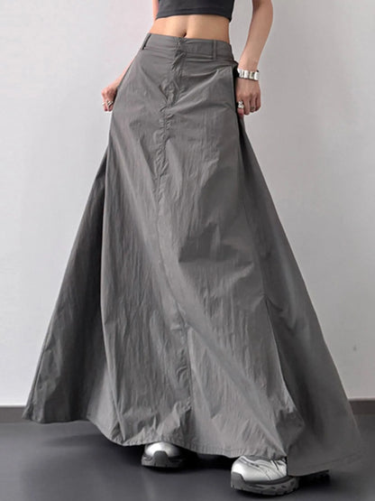 Elegant Floor Length Split Skirt