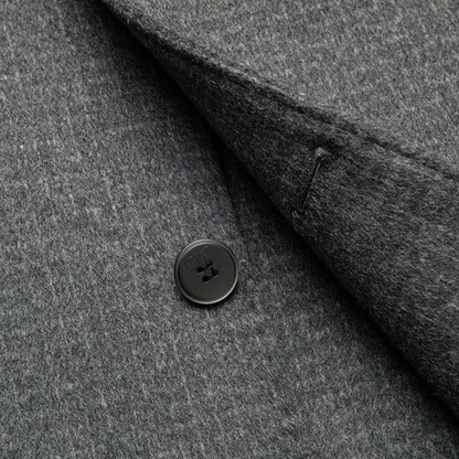 Luxury Men's Reversible Wool Overcoat