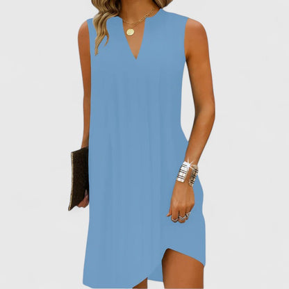 Chic V-Neckline Women's Dress