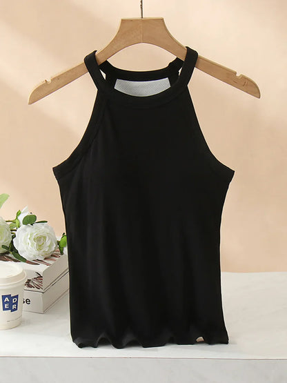 Classic Fit Tank Top With Built In Bra