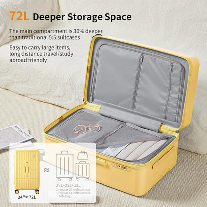 Durable 20 Lightweight Carry-On Suitcase with Hard Shell