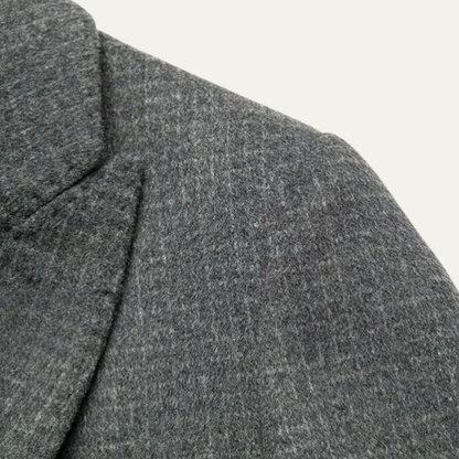 Luxury Men's Reversible Wool Overcoat