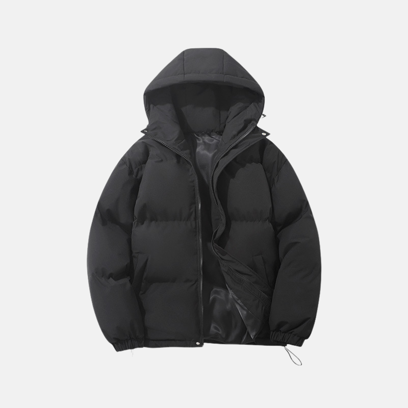 Casual Fit Hooded Down Jacket - EasyApparels