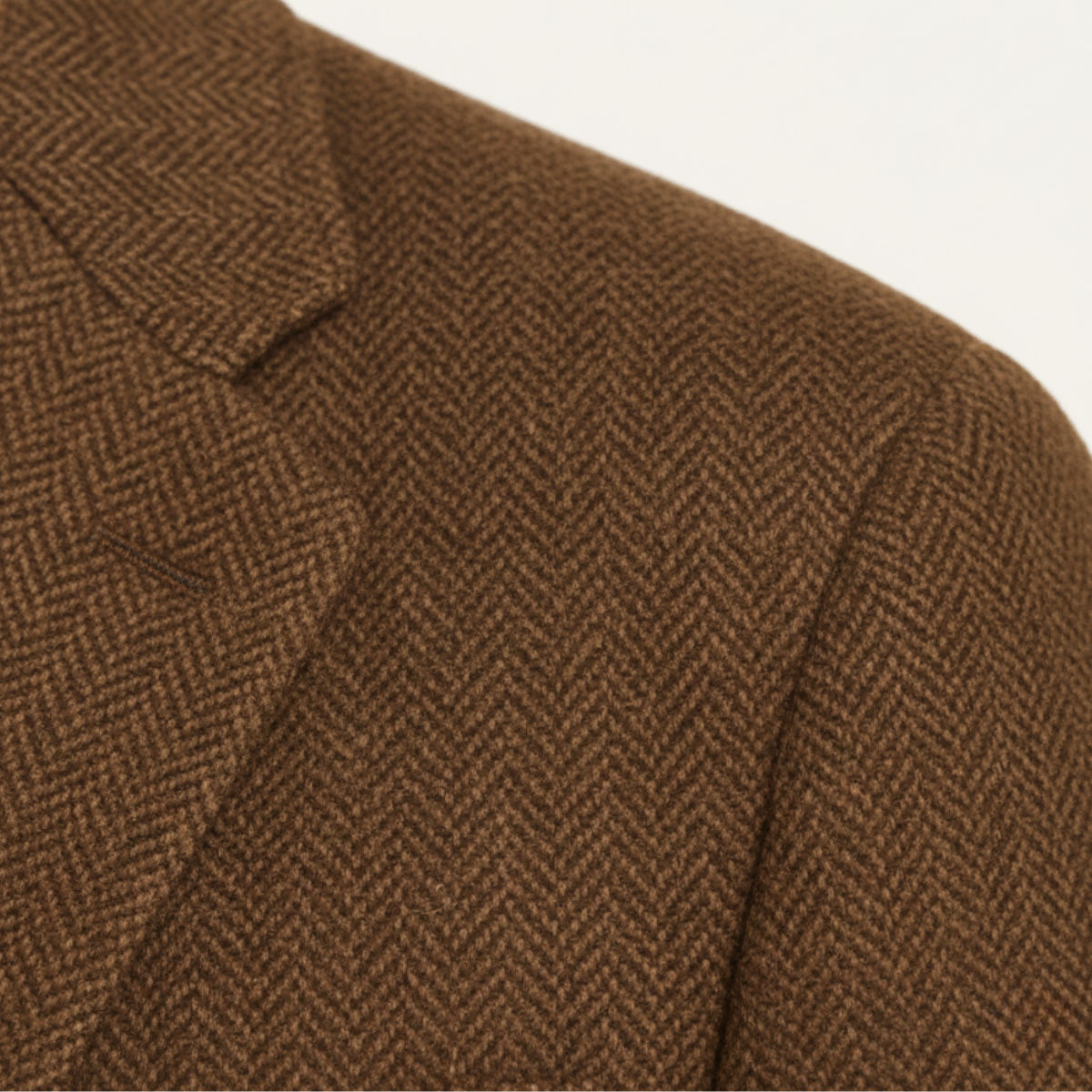 Classic Tan Tweed Blazer Jacket for Men