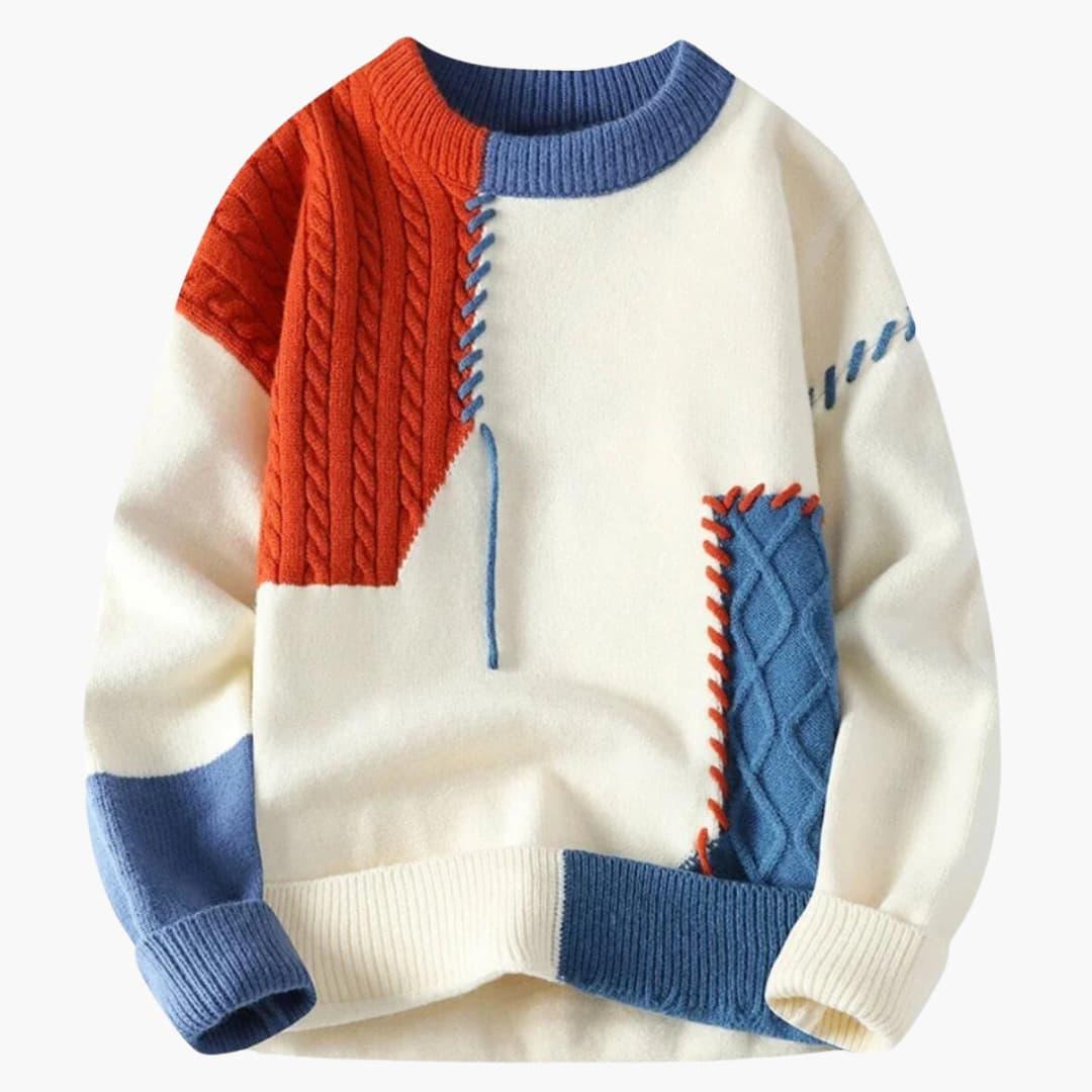 Cozy Plaid Mens Sweater for Winter - Vossary