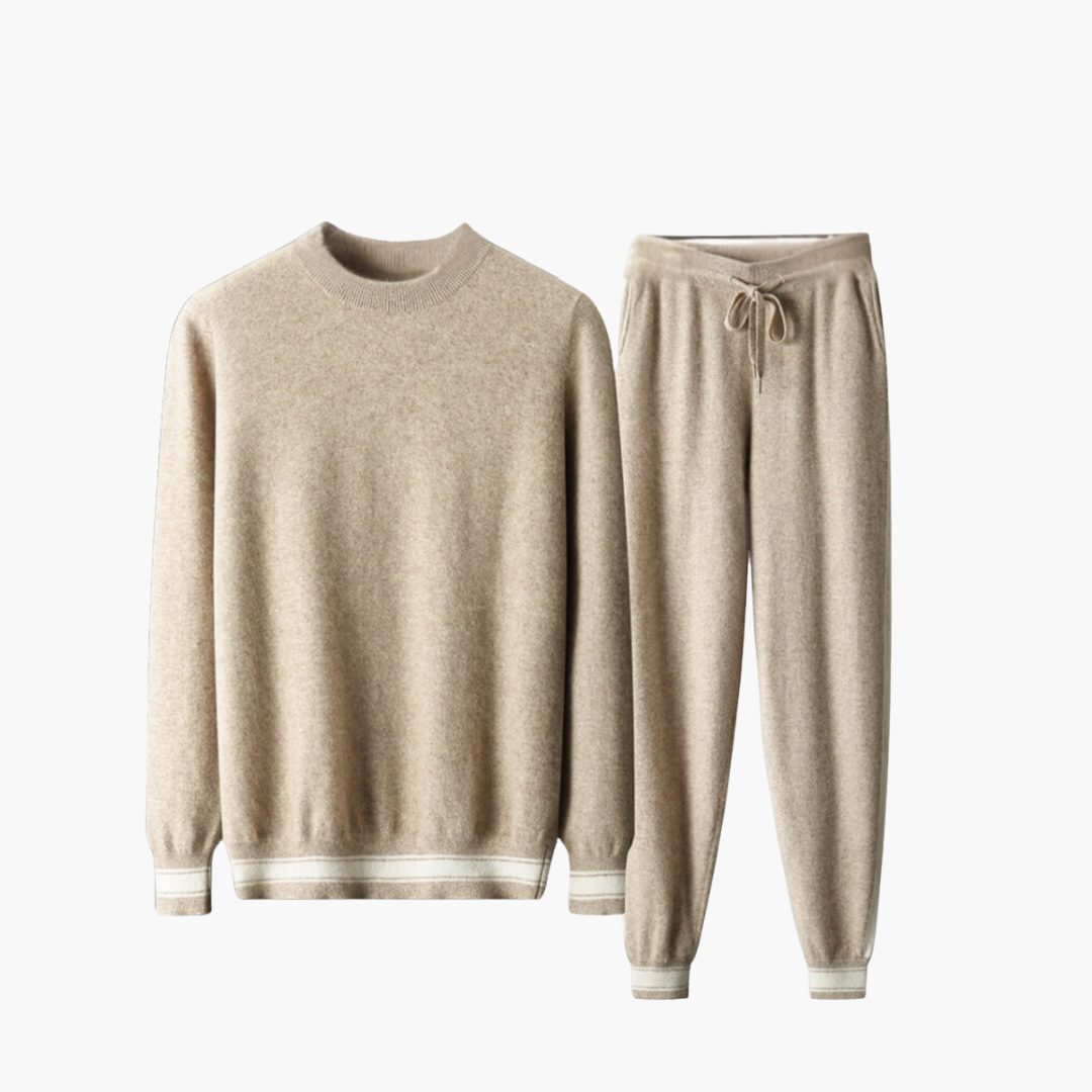 Men's Merino Wool Blend Crew Set - Vossary