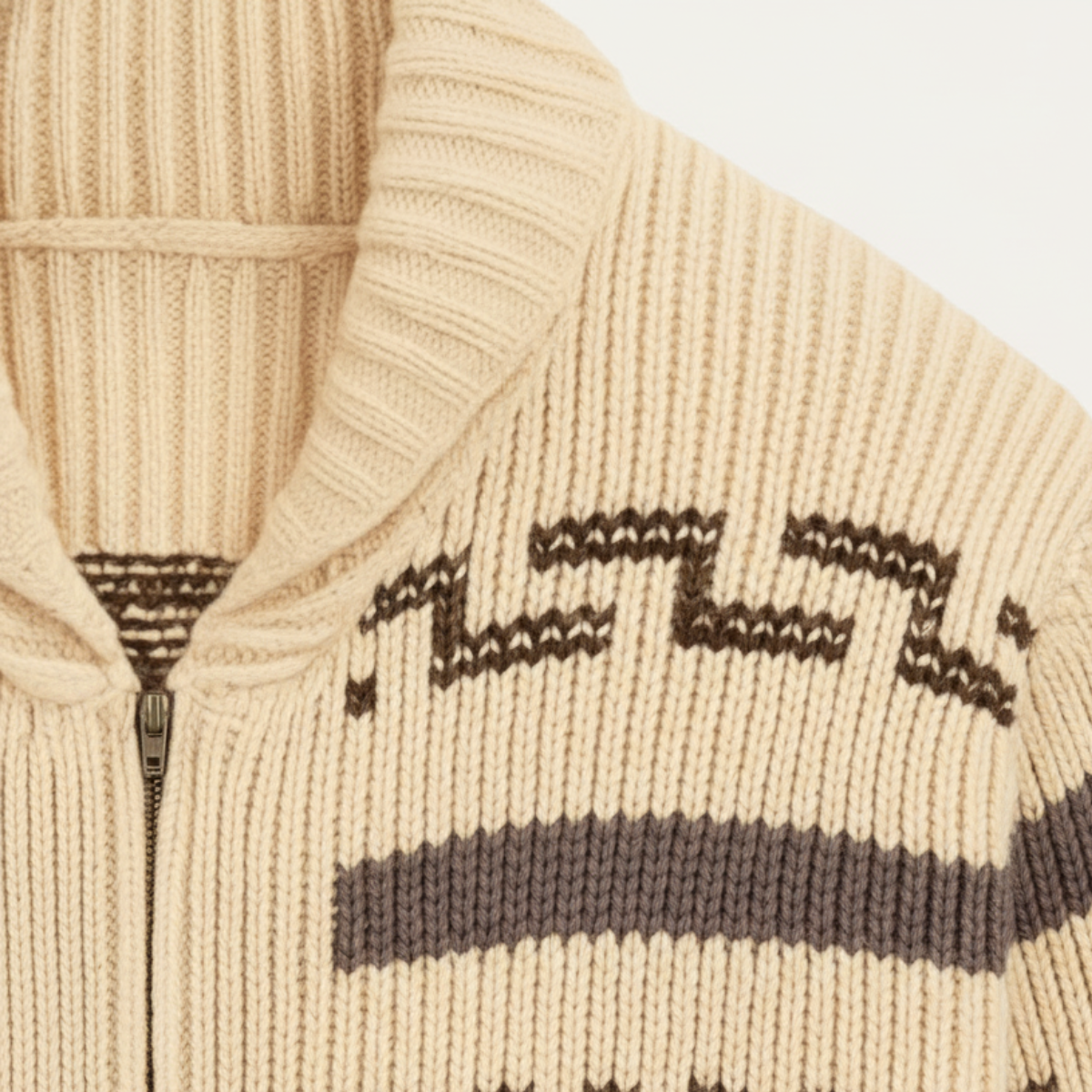 Warm Aztec Pattern Men's Cardigan Sweater