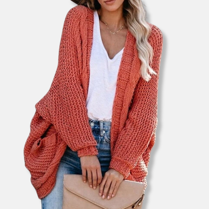 Soft Oversized Wool Open Front Cardigan - EasyApparels