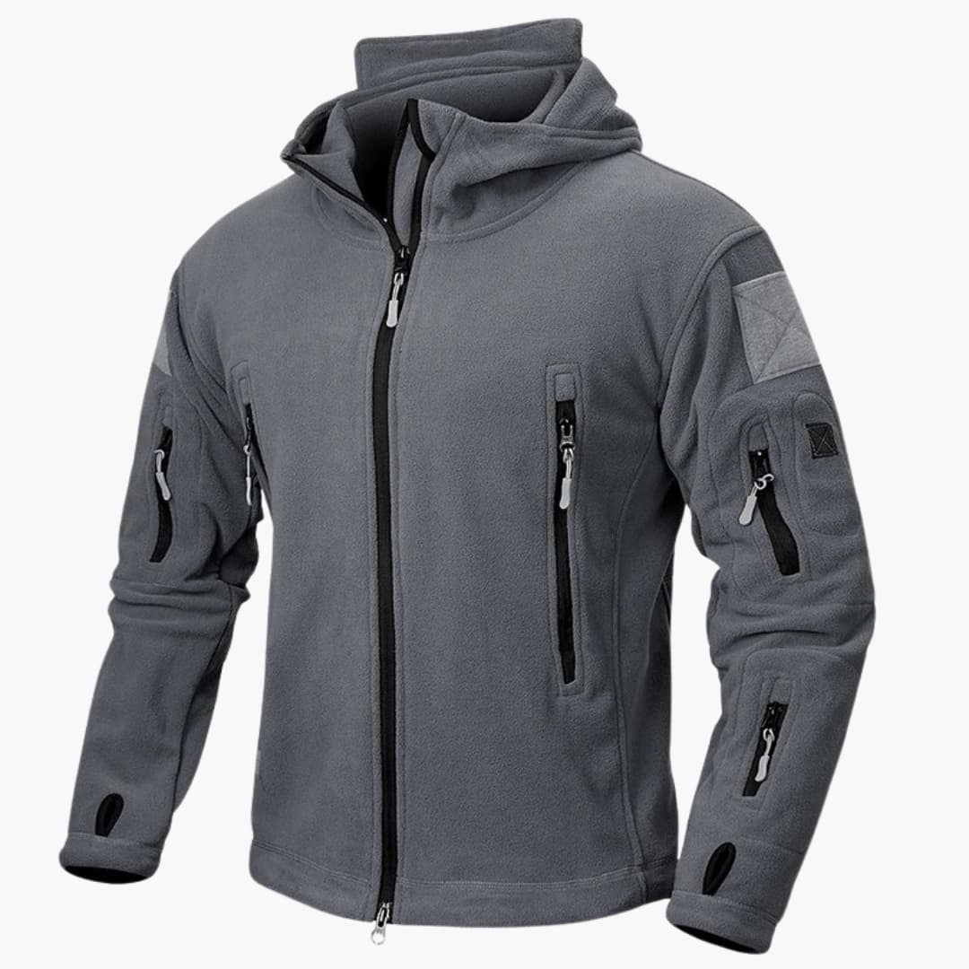 Men's Padded Hooded Jacket with Extra Pockets