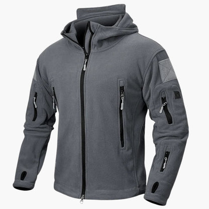 Men's Padded Hooded Jacket with Extra Pockets