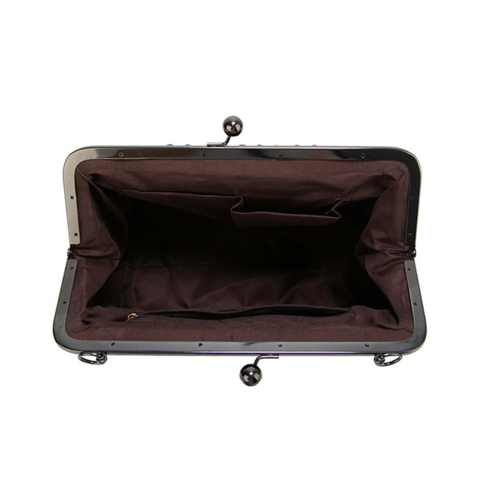 Classic Buckle Leather Shoulder Bag