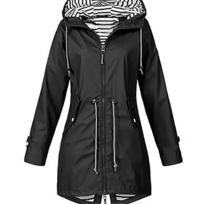 Waterproof Womens Raincoat with Hood - Vossary