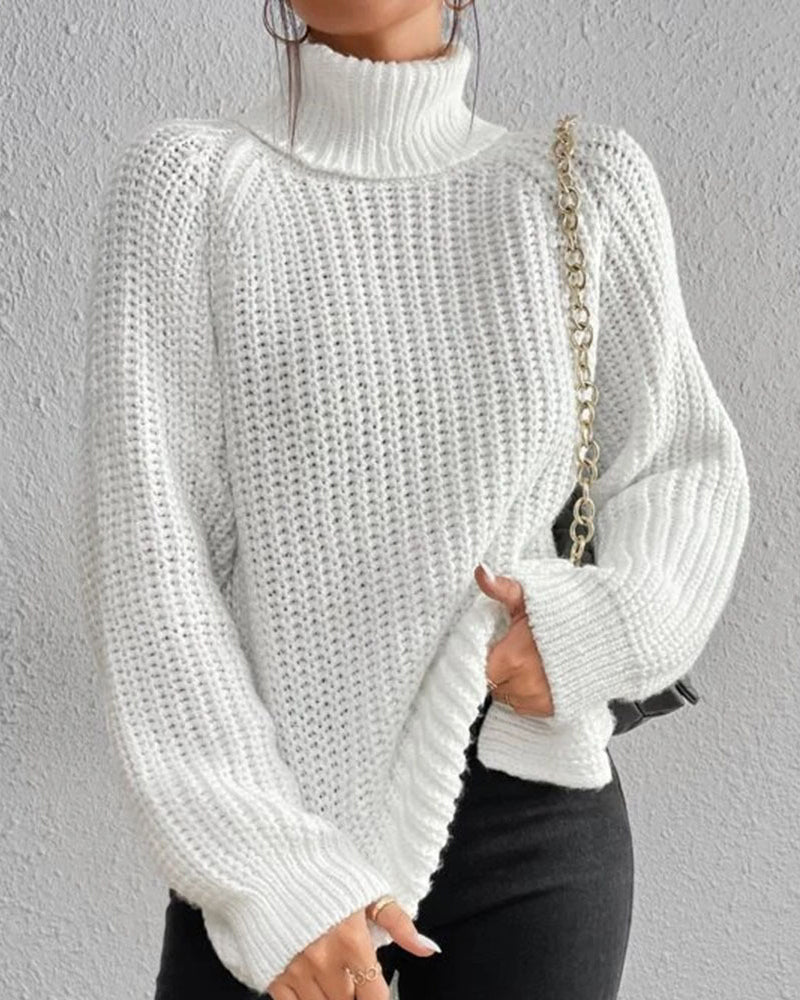 Warm Women's Cable Knit Winter Sweater - EasyApparels