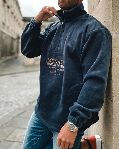 Comfortable Mens Fleece Pullover Sweatshirt - EasyApparels