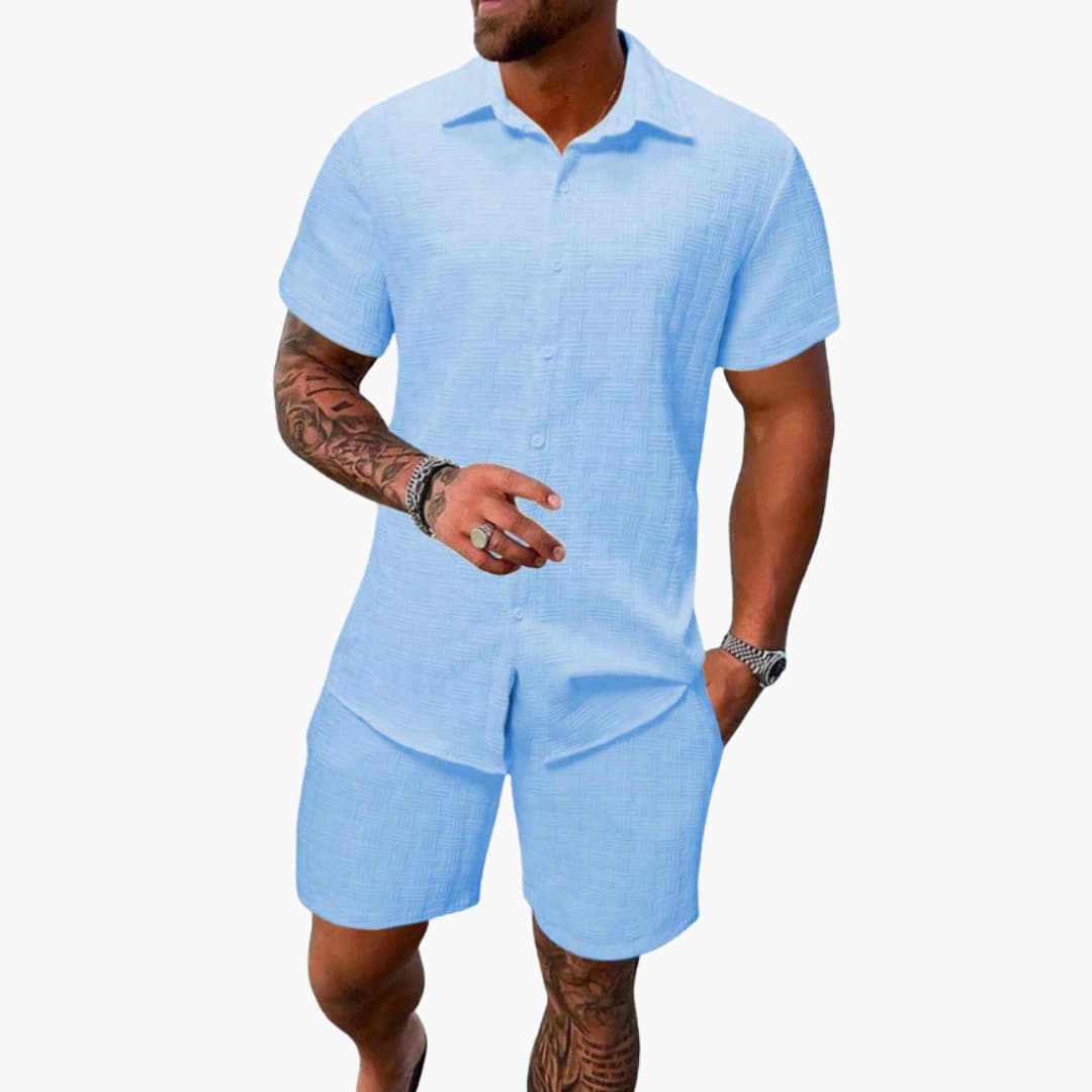 Comfortable Cotton 2-Piece Suit for Men