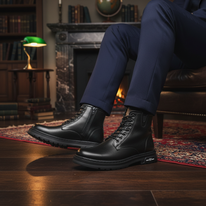 Tough Waterproof Leather Ankle Boots for Men