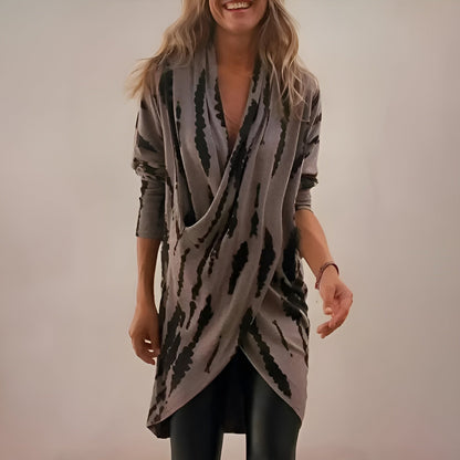 Soft Relaxed Fit V-Neck Tunic Top - Vossary