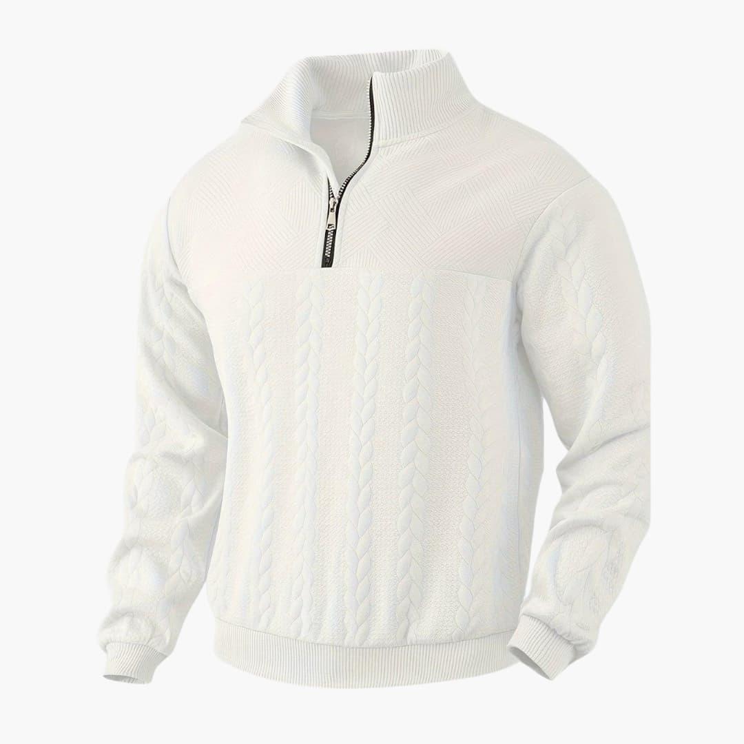 Cozy Mens Half Zip Fleece Pullover - Vossary