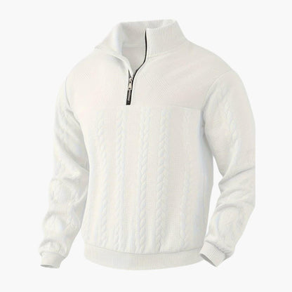 Cozy Mens Half Zip Fleece Pullover - Vossary