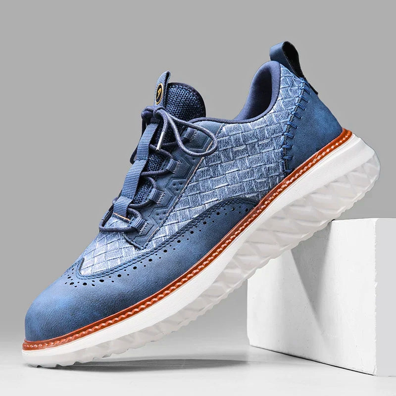Comfortable Men's Lace Up Sneakers with Arch Support - Vossary