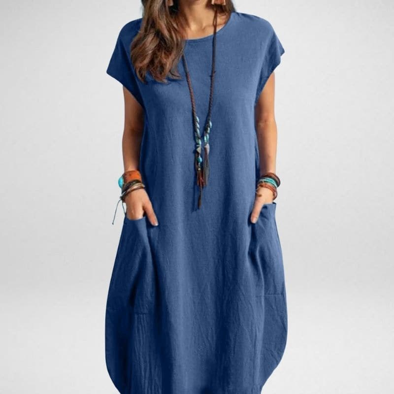 Stylish Maxi Dress with Pockets - EasyApparels