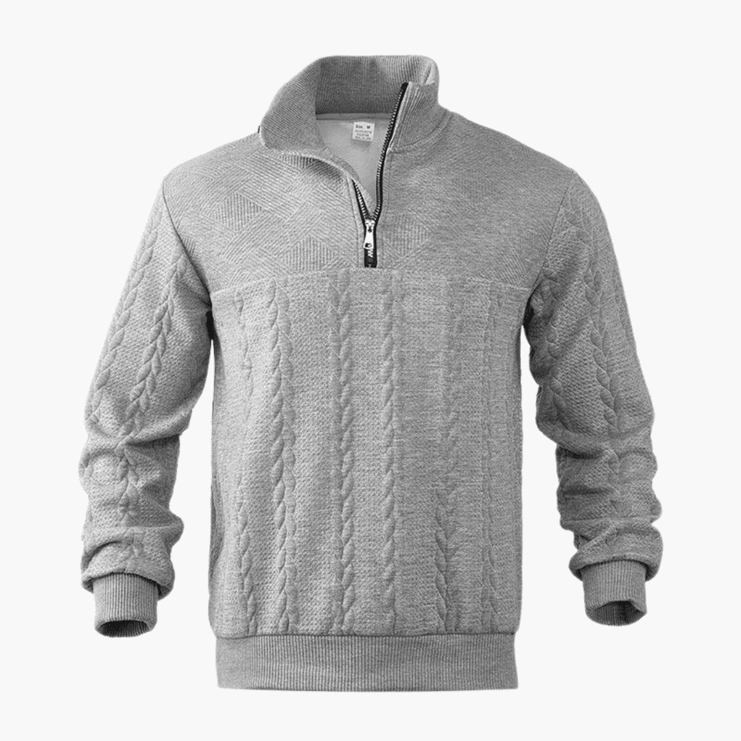 Classic Crew Neck Warm Sweater for Men - Vossary