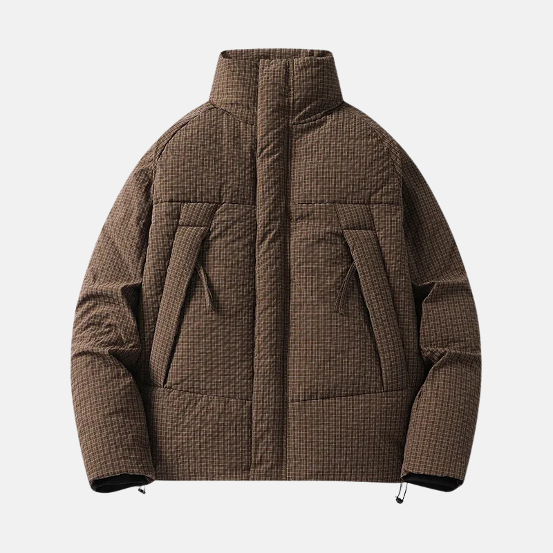Relaxed Fit Padded Down Coat | Quilted Down Parka Jacket - EasyApparels