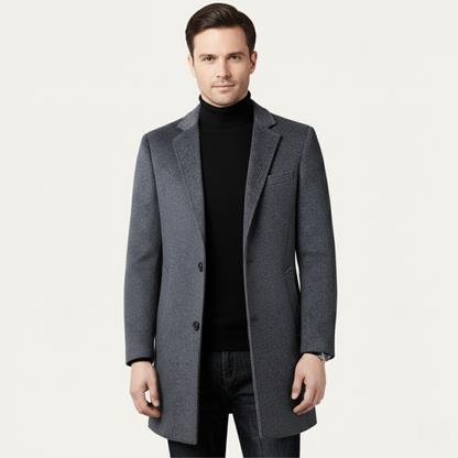 Classic Men's Wool Smart Office Coat
