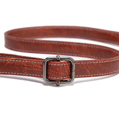 Classic Buckle Leather Shoulder Bag