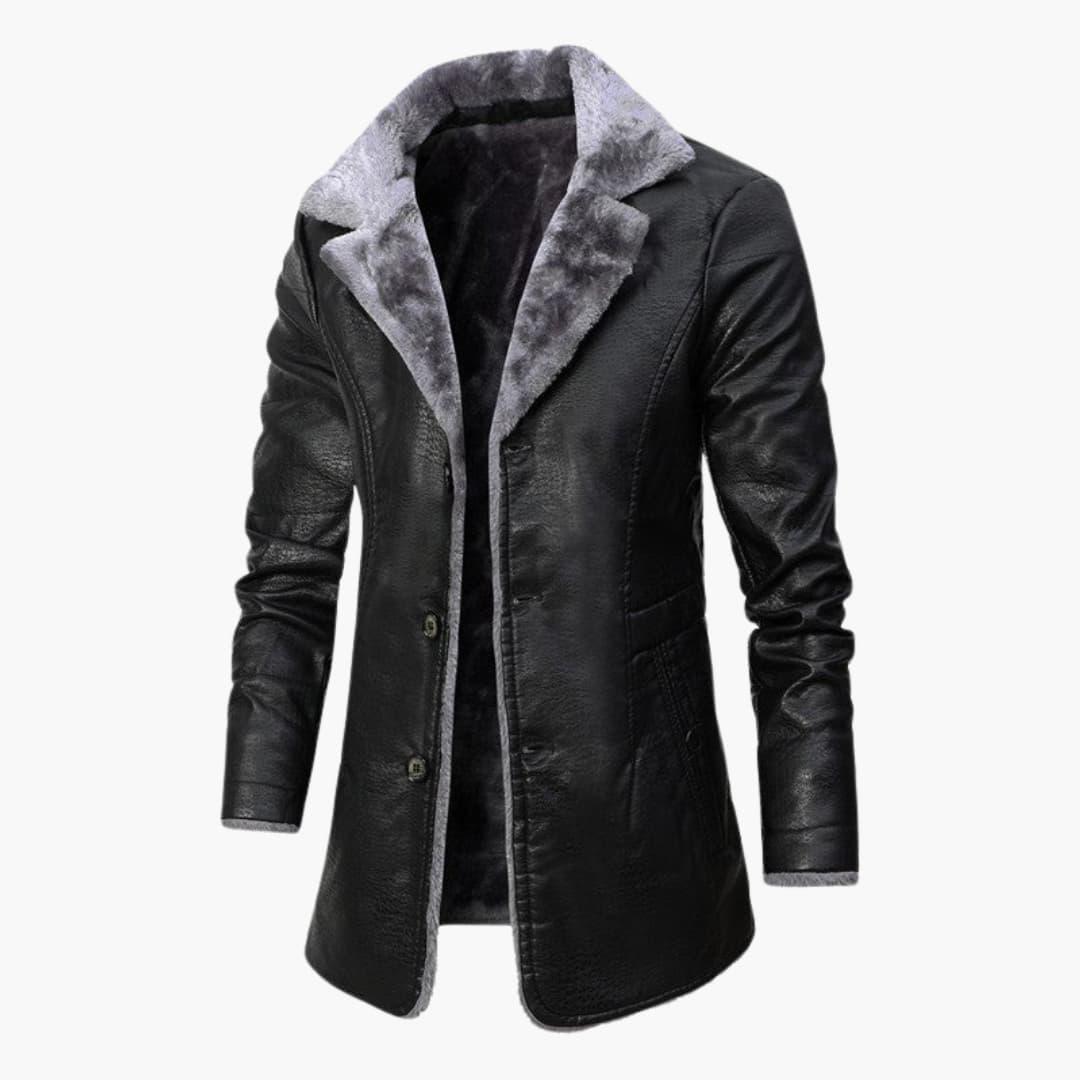 Classic Warm Mens Wool Overcoat - Vossary