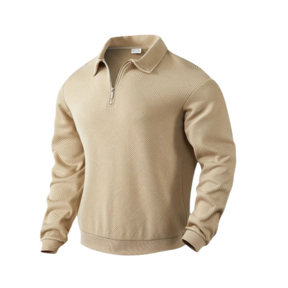 Warm Quarter Zip Knit Sweater for Men - Vossary