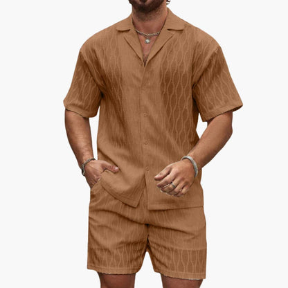 Men's Breathable Summer Shorts Set