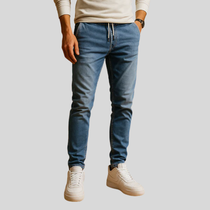Slim Fit Men's Dark Stretch Jeans - Vossary