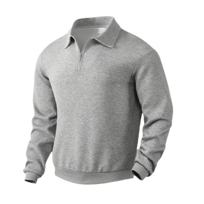 Warm Quarter Zip Knit Sweater for Men