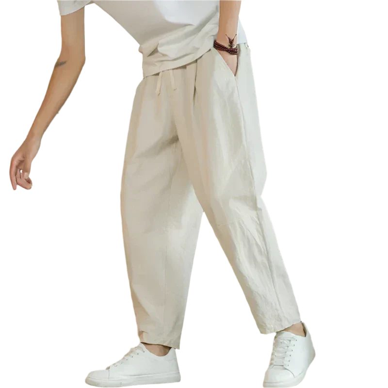 Comfortable Cotton Beach Pants - Vossary