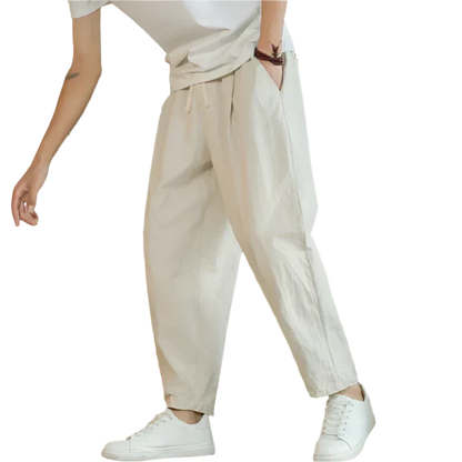 Comfortable Cotton Beach Pants - Vossary