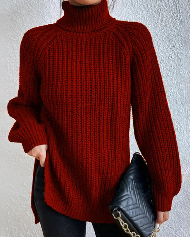 Warm Women's Cable Knit Winter Sweater