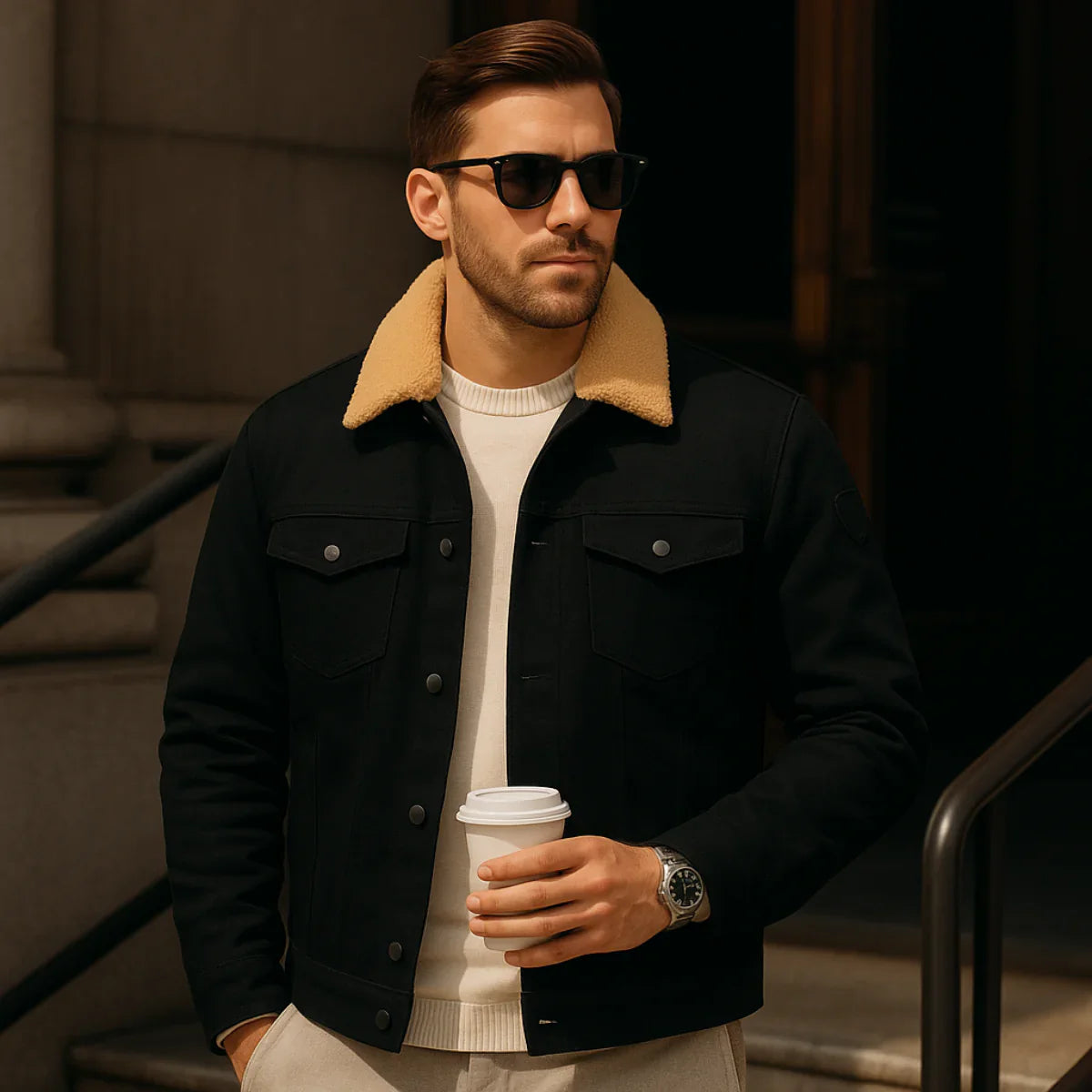 Waterproof Mens Fleece Jacket - Warm and Insulated