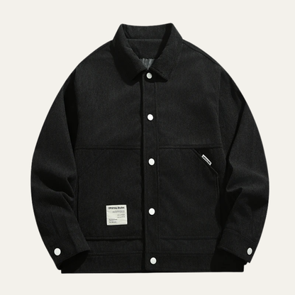 Relaxed Fit Corduroy Button Down Men's Jacket - Vossary