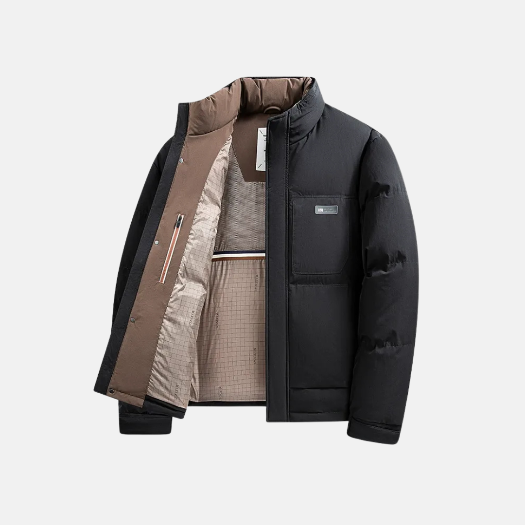 Warm Insulated Men's Full Zip Jacket - EasyApparels