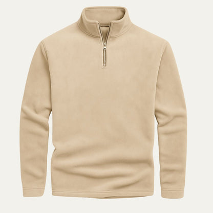 Warm Quarter Zip Mens Sweater