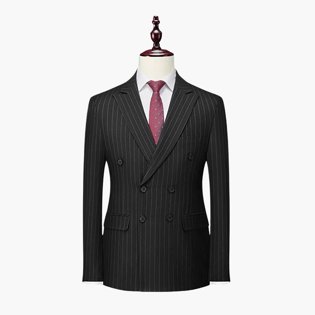 Classic Two Button Slim Fit Pinstripe Suit