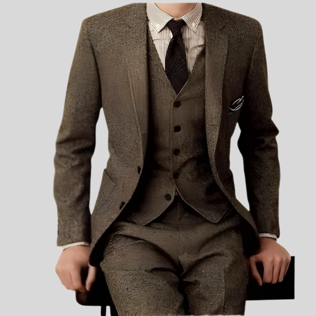 Men's Classic Fit 3 Piece Suit Pants - Vossary